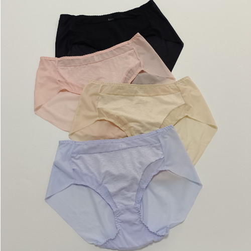 出口韩国剩余轻薄牛奶丝中高腰无痕内裤女士三角裤