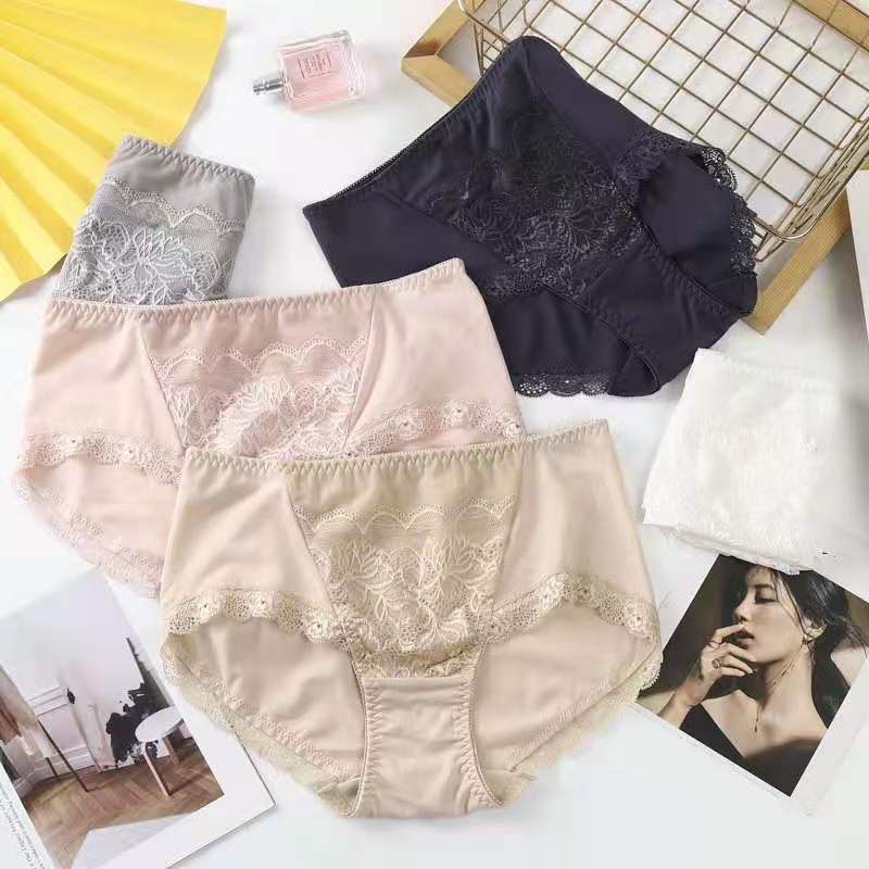 新品华ge尔外贸日本纯棉蕾丝中腰纯棉裆透气无痕女士短裤三角裤,女士内衣/男士内衣/家居服,女三角裤,淘宝优惠券,粉丝福利购,淘宝优惠卷