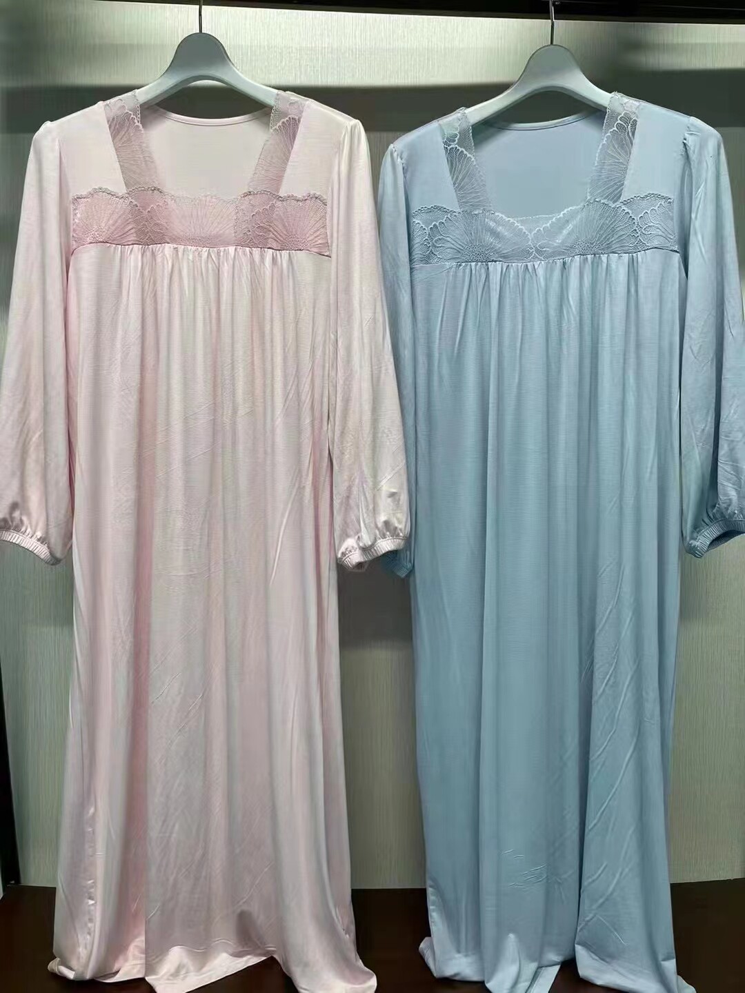 品牌订单剩余莫代尔长袖长裙