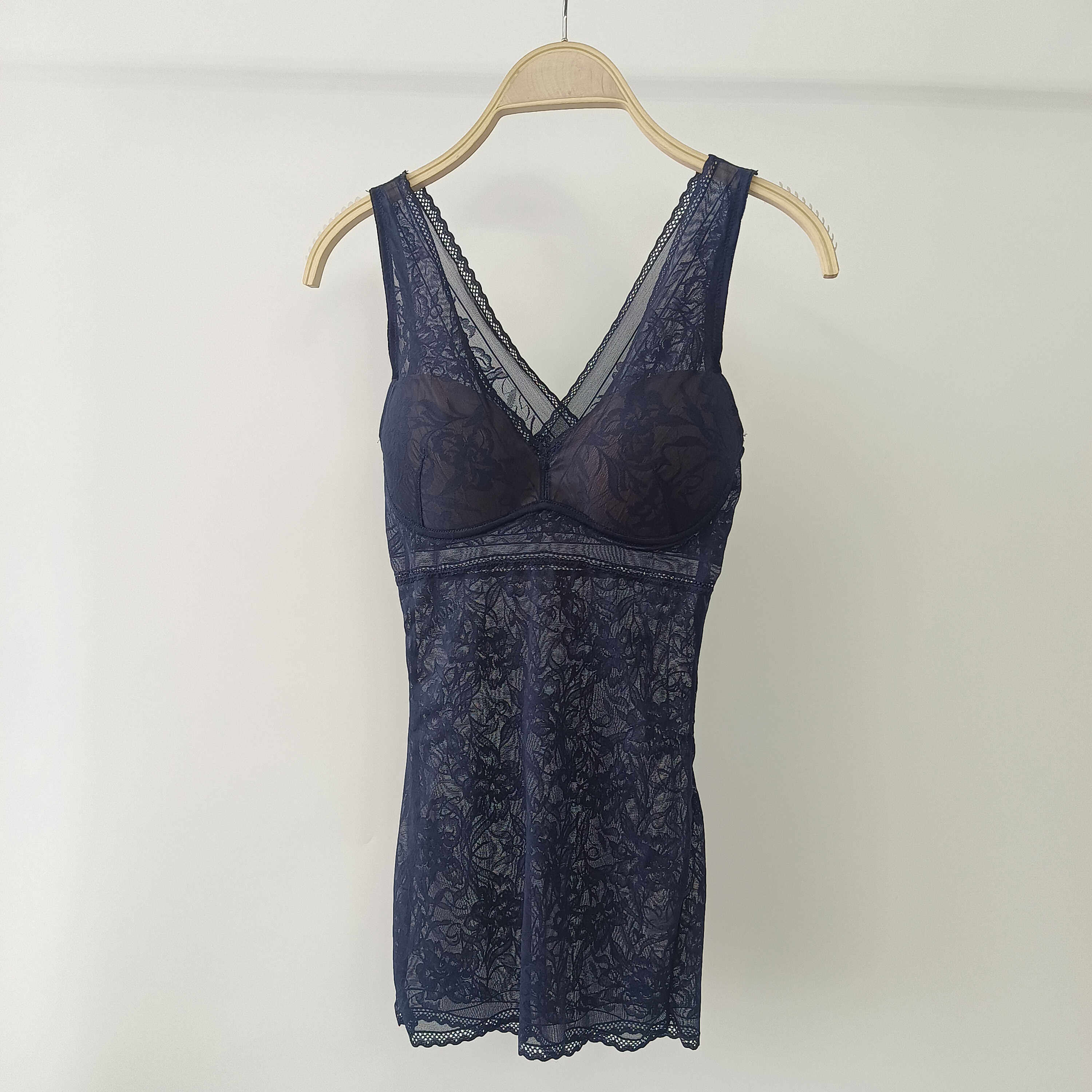 韩单外贸蕾丝薄款塑身修身带胸垫长背心,女士内衣/男士内衣/家居服,塑身上衣,淘宝优惠券,粉丝福利购,淘宝优惠卷