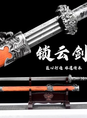 龙泉镇宅宝剑真剑高锰钢汉剑唐横刀一体刀剑古代佩剑冷兵器未开刃