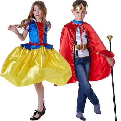 万圣节儿童服装男女迪士尼王子国王白雪公主裙cosplay舞会表演服