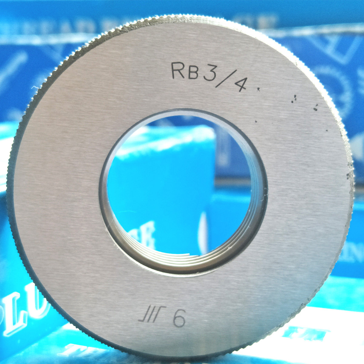 成量螺纹环规RB3/4川牌英制密封锥管螺纹量规R螺纹规BSPT止通环规