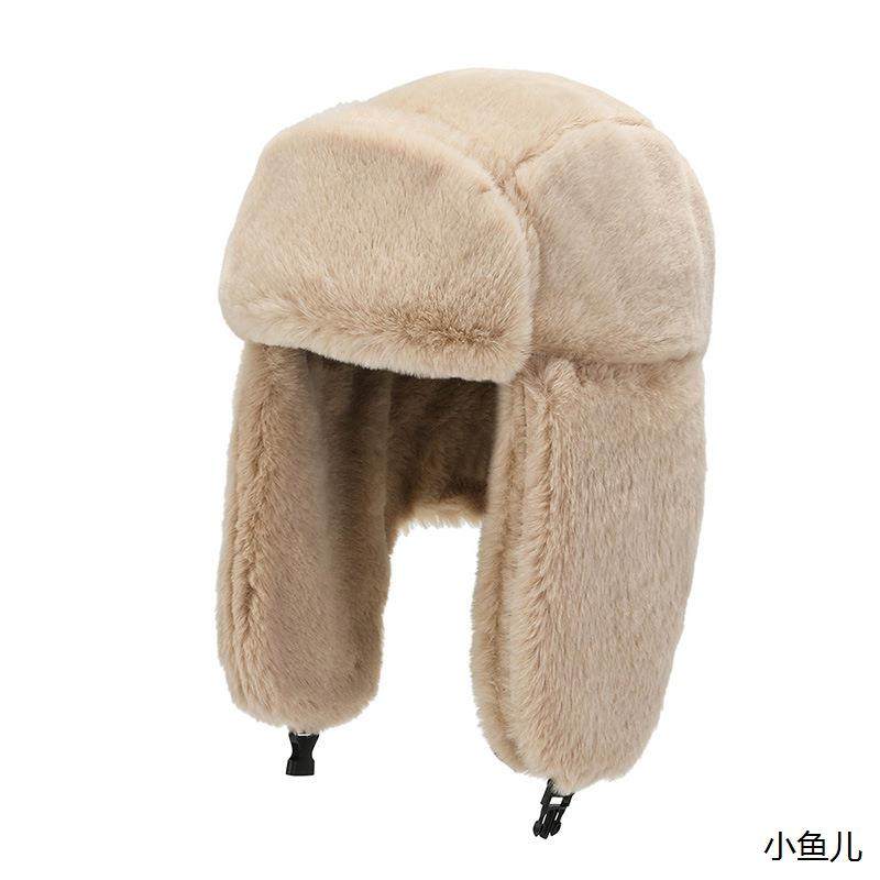 冬季女帽子户外骑车雷锋帽