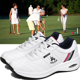 女门球鞋女打门球运动鞋门球比赛鞋软底轻便鞋防滑女团队伍鞋女士