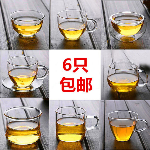 加厚耐热玻璃个人双层小茶杯