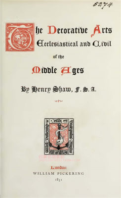 1851年古籍资料复古文件中世纪的教会和民间装饰艺术