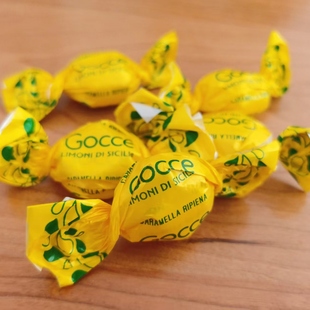 意大利进口ROSSANA系列柠檬流心糖果酸酸口味糖果夹心糖柠檬味糖