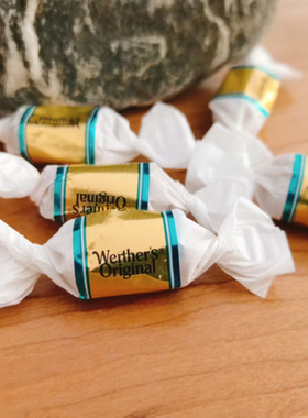 德国进口storck werther's original焦糖海盐味夹心软太妃糖散装