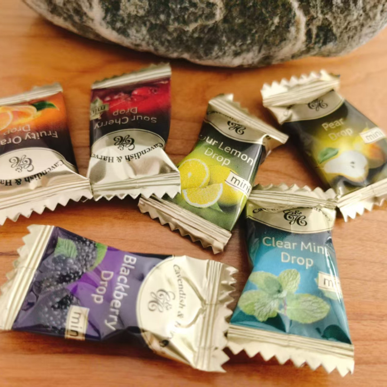 德国进口嘉云糖混搭口味梨橙子柠檬薄荷黑莓进口水果硬糖半斤散装