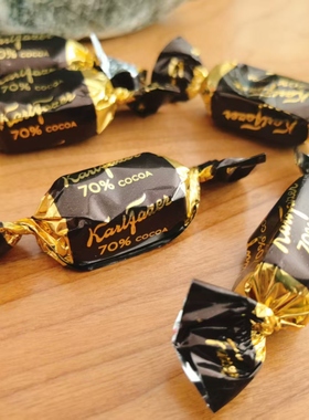 芬兰Fazer黑巧克力70%菲泽巧克力 喜糖 纯巧克力散装半斤