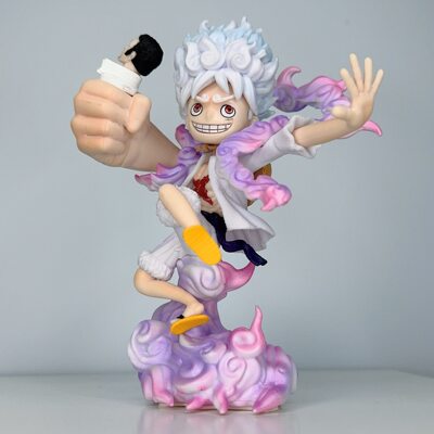 海贼王路飞五档尼卡握笔握头手办