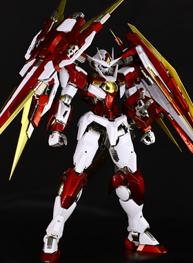 千手万代改红金属色MGOOQ量子全刃式能天使00高达模型礼物1:100