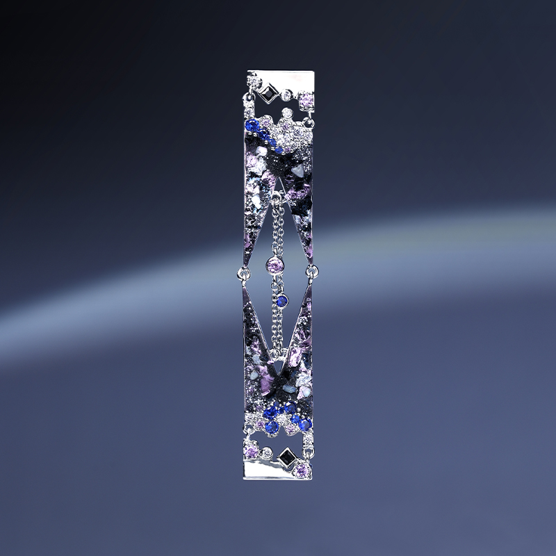 绘间中性气质男女同款手绘耳环