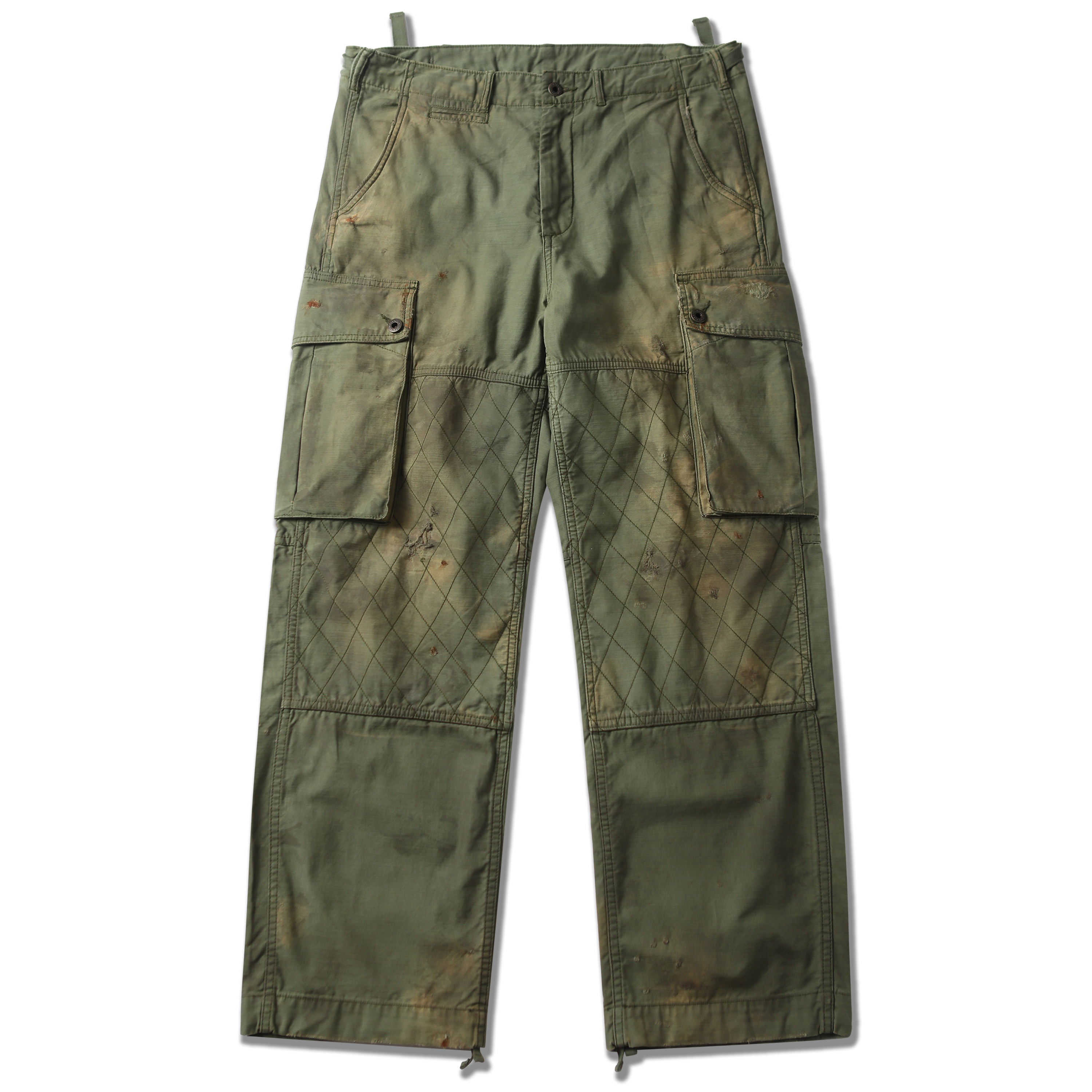 WIROTE威络 行军诗M65 CARGO PANTS菱形格军版工装休闲合身直筒裤