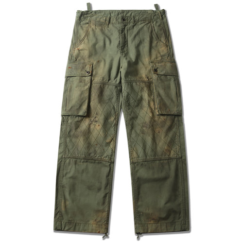 WIROTE威络 行军诗M65 CARGO PANTS菱形格军版工装休闲合身直筒裤