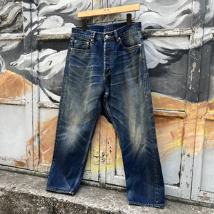 九分裤 WIROTE 素牛自然猫须水洗锥形赤耳牛仔裤 23aw新款 威络mad