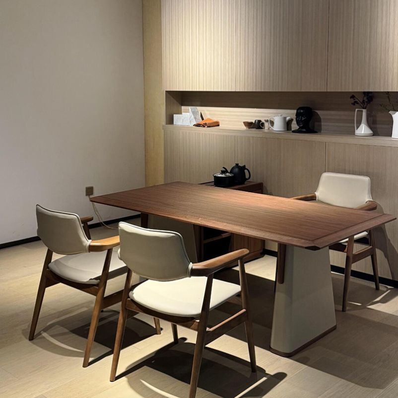 新中式茶桌胡桃木2025新款高端办公室茶馆泡茶桌客厅家用实木茶台