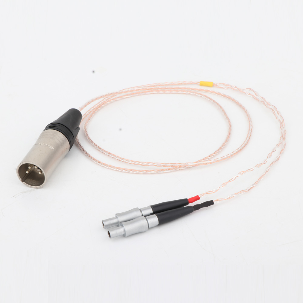 单晶铜镀银HD800耳机升级线