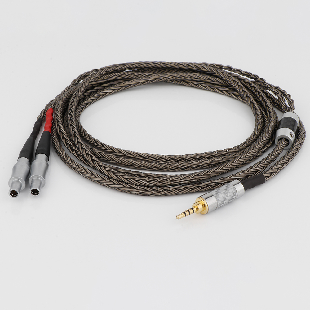 森海HD800 HD800S HD820 3.5/4.4mm卡侬平衡耳机升级线单晶铜镀银_虎窝淘