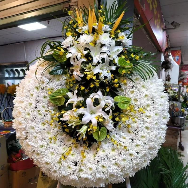 白事上海龙华宝兴追悼会鲜花花圈