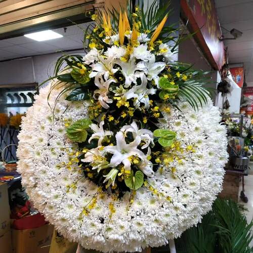 白事上海龙华宝兴追悼会鲜花花圈