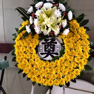 上海鲜花同城速递祭祀祭奠白事丧事龙华宝兴宝山殡仪馆鲜花花圈