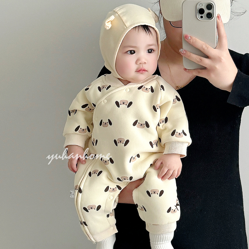 拉链斜开襟适合15-20°穿婴儿服