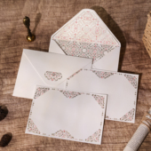 现货Echoes欧式 古典花纹浮雕烫印手帐祝福表白请柬留言贺卡信封