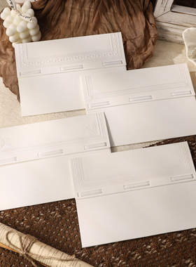 现货Echoes意式Punto Antico浮雕刺绣祝福表白请柬留言贺卡信封