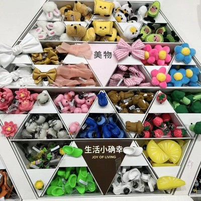 卡通正品DIY毛绒蝴蝶结装饰品