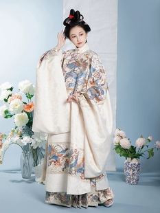 女 风间林潜云明制汉服古风织金妆花马面裙立领长袄套装 出租