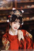 【出租】清月鹿鳴原創(chuàng)紅塵客古風(fēng)漢服發(fā)冠眉心墜新娘漢婚嫁頭飾