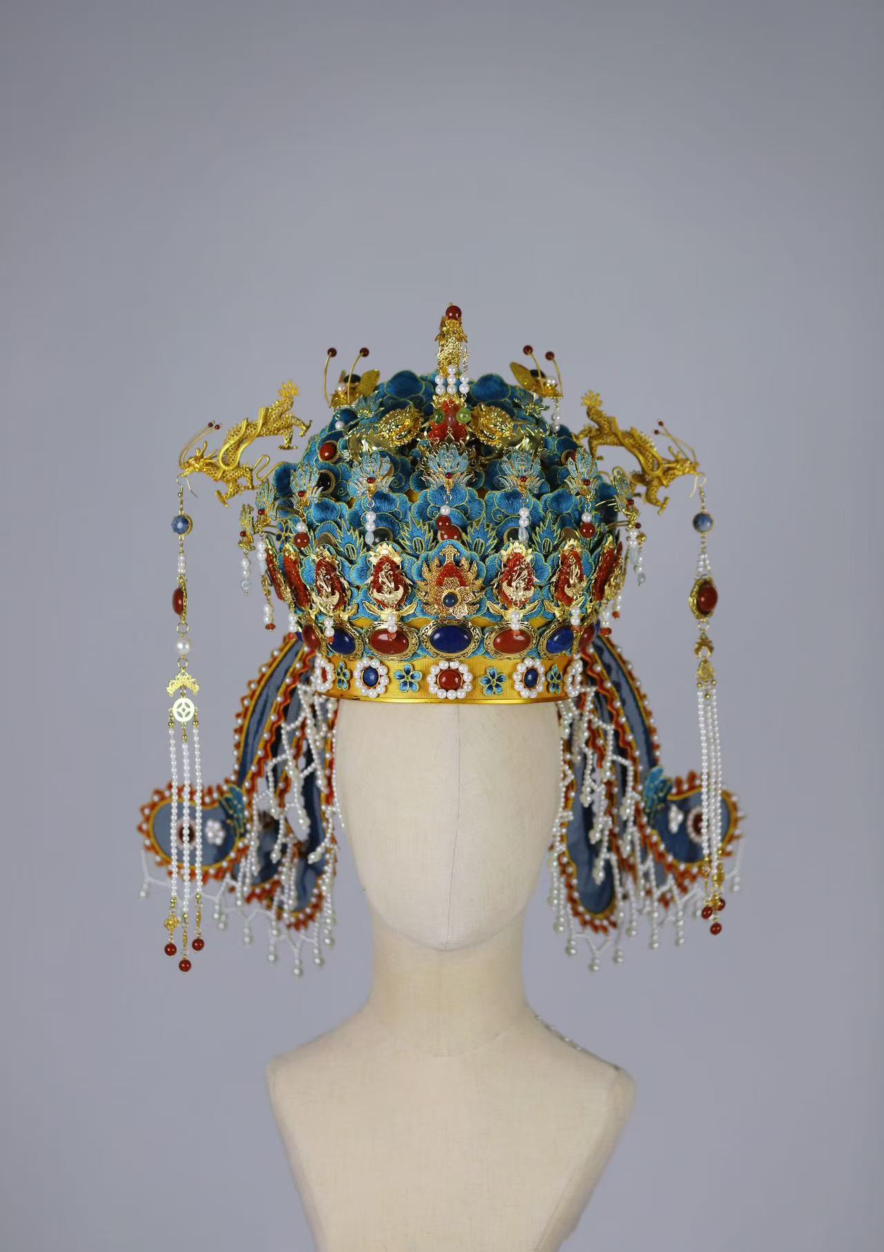 【出租】锦翠满堂动京城凤冠汉服婚礼头饰云河千色西塘同款