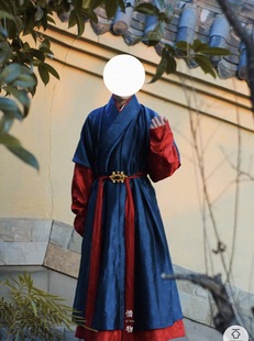 【出租】惜物国风明制汉服仿花罗工字曲水四合云纹明代伴郎伴娘