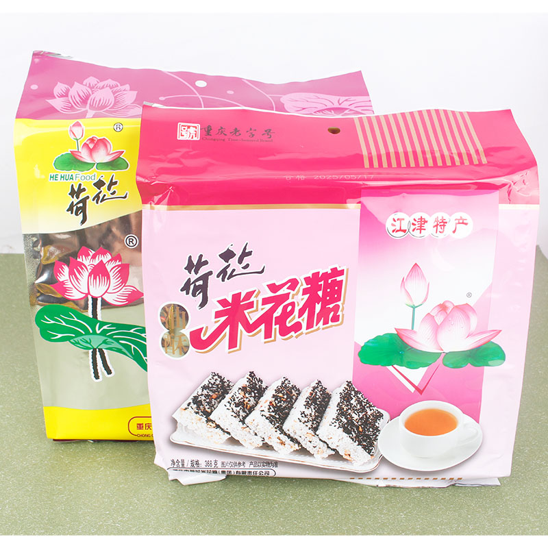荷花米花糖368g江津米花糖正宗米花酥油传统小吃袋装重庆老字号