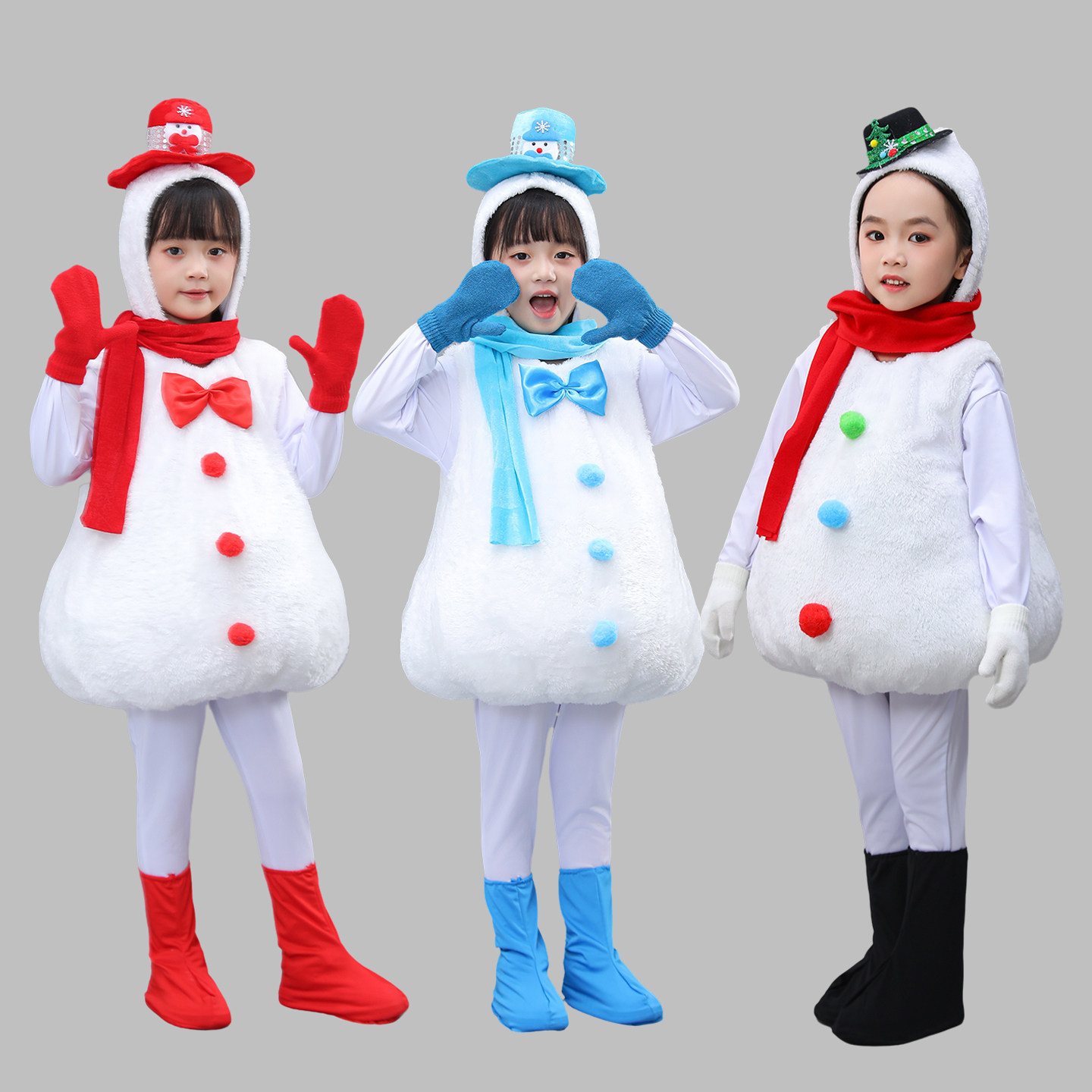 圣诞节雪人服装元旦雪宝宝舞蹈服