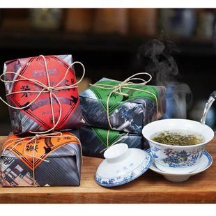 三花茶叶茉莉花茶100g成都特产蟹目香珠花毛峰老三花精制版绳提包