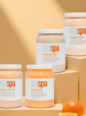 美国原装BCLSPA手足两用去角质磨砂膏滋润手膜 美甲店院装1892G