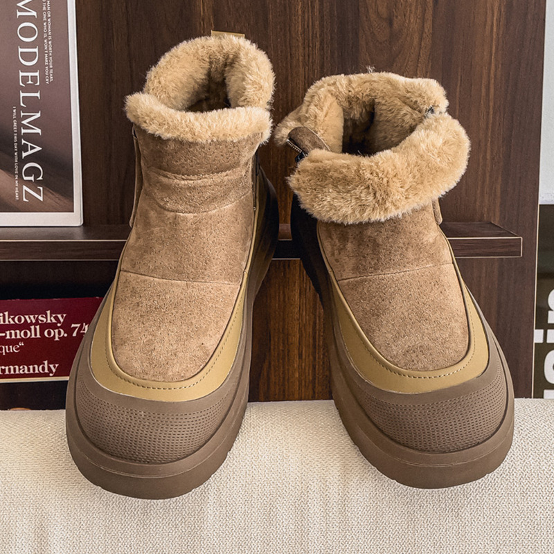 冬季特大码男鞋子47加绒东北大棉鞋46加厚加宽47雪地靴48厚底鞋50