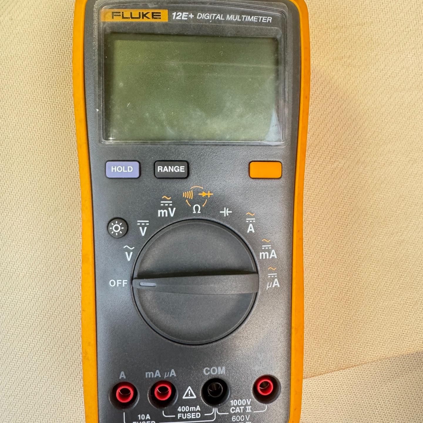 福禄克12E+数字万用表 功能完好 准新 配套 表笔