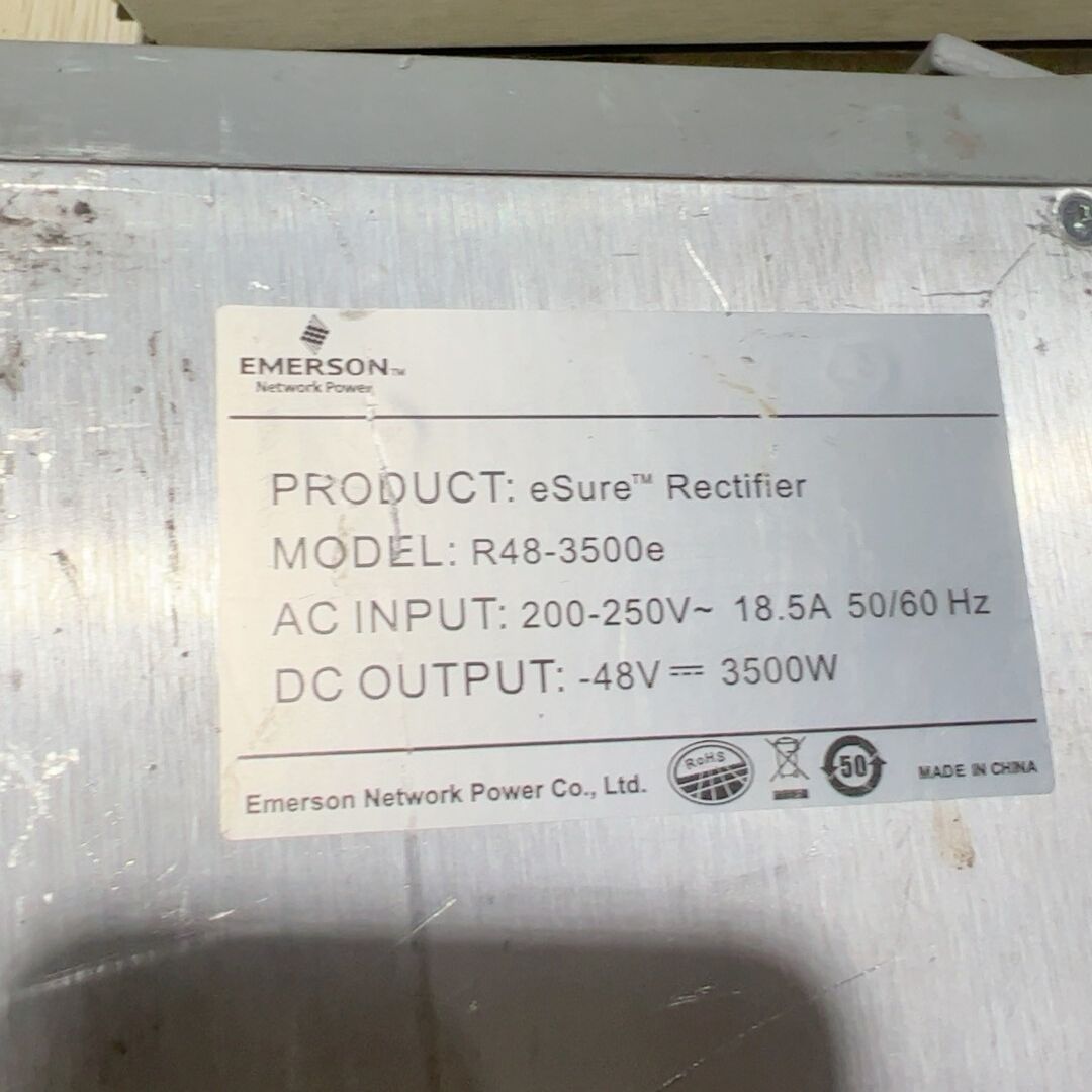 EMERson r48-3500e电源 有使用痕迹