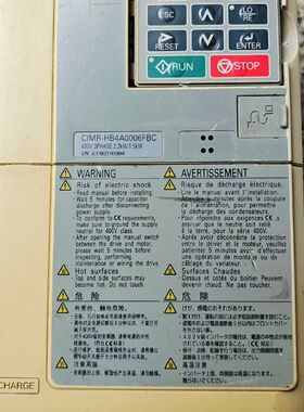 安川变频器CIMR-HB4A0006FBC 1.5KW/2.