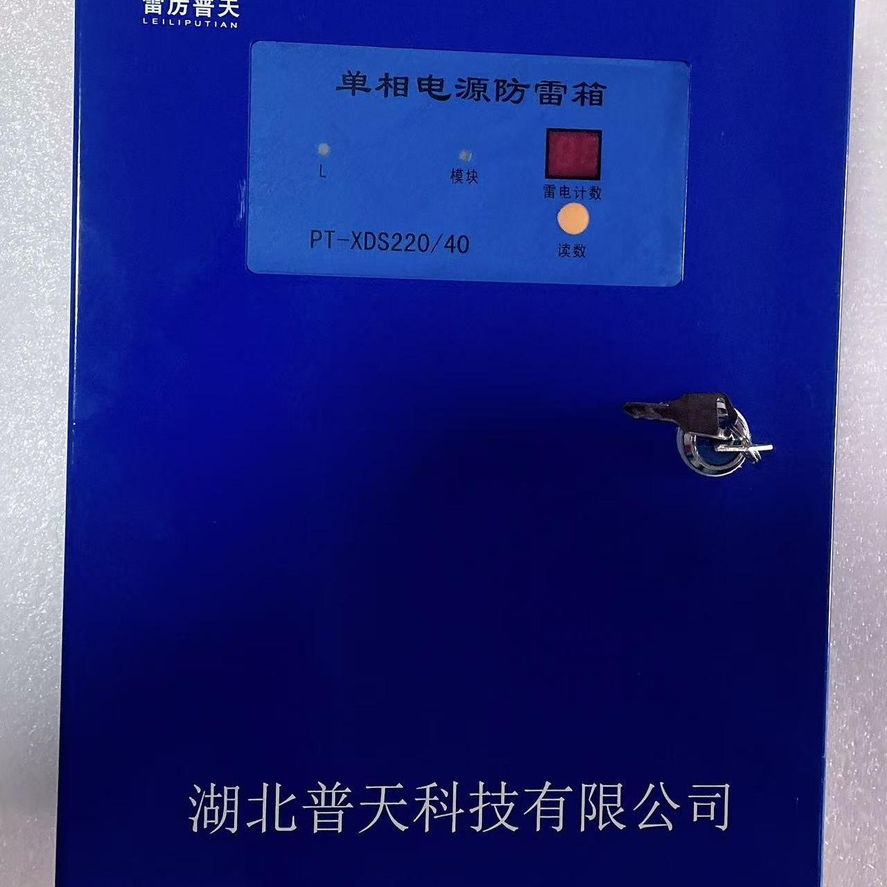 雷厉普天单相电源防雷箱PT-XDS220/40 设备 蓝