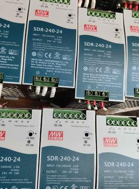明纬SDR-240-24开关电源240w 24V 10A