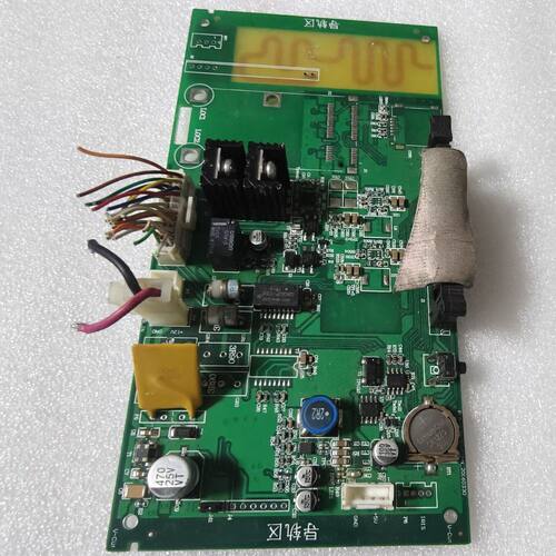 蓝卡道闸主板 双面PCB电路板 带多个接口和元器件。绿色PC