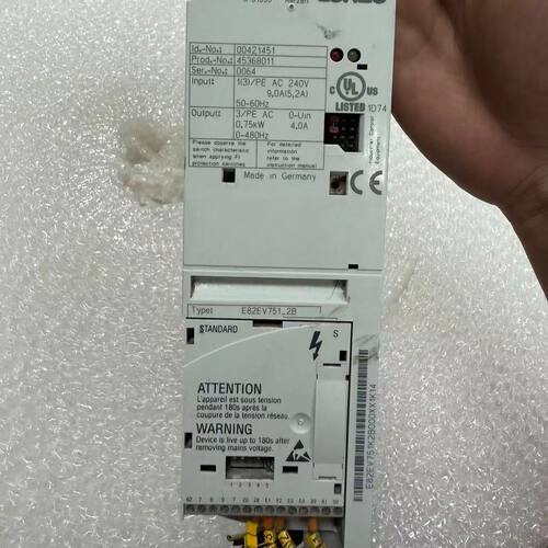 E82EV751_2B拆机伦茨变频器0.75KW 220