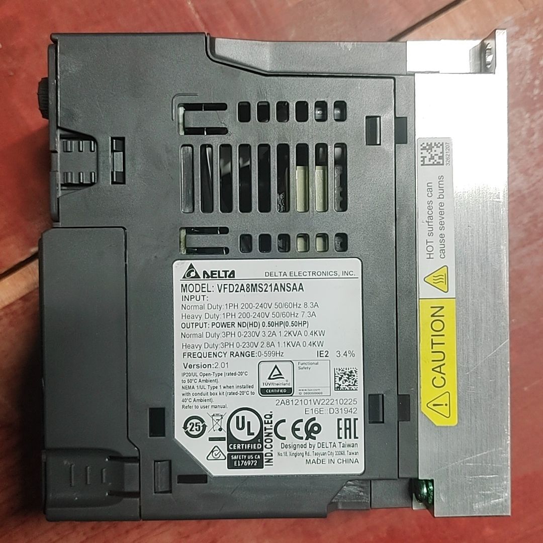 台达变频器MS300 型号VFD2A8MS21ANSAA 0