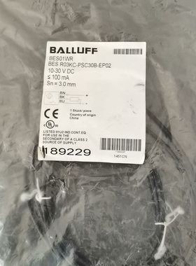 巴鲁夫电感式标准传感器BES01WR (BES R03KC-
