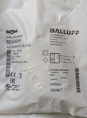 BES00AH巴鲁夫BES M30MI-PSC15B-S04